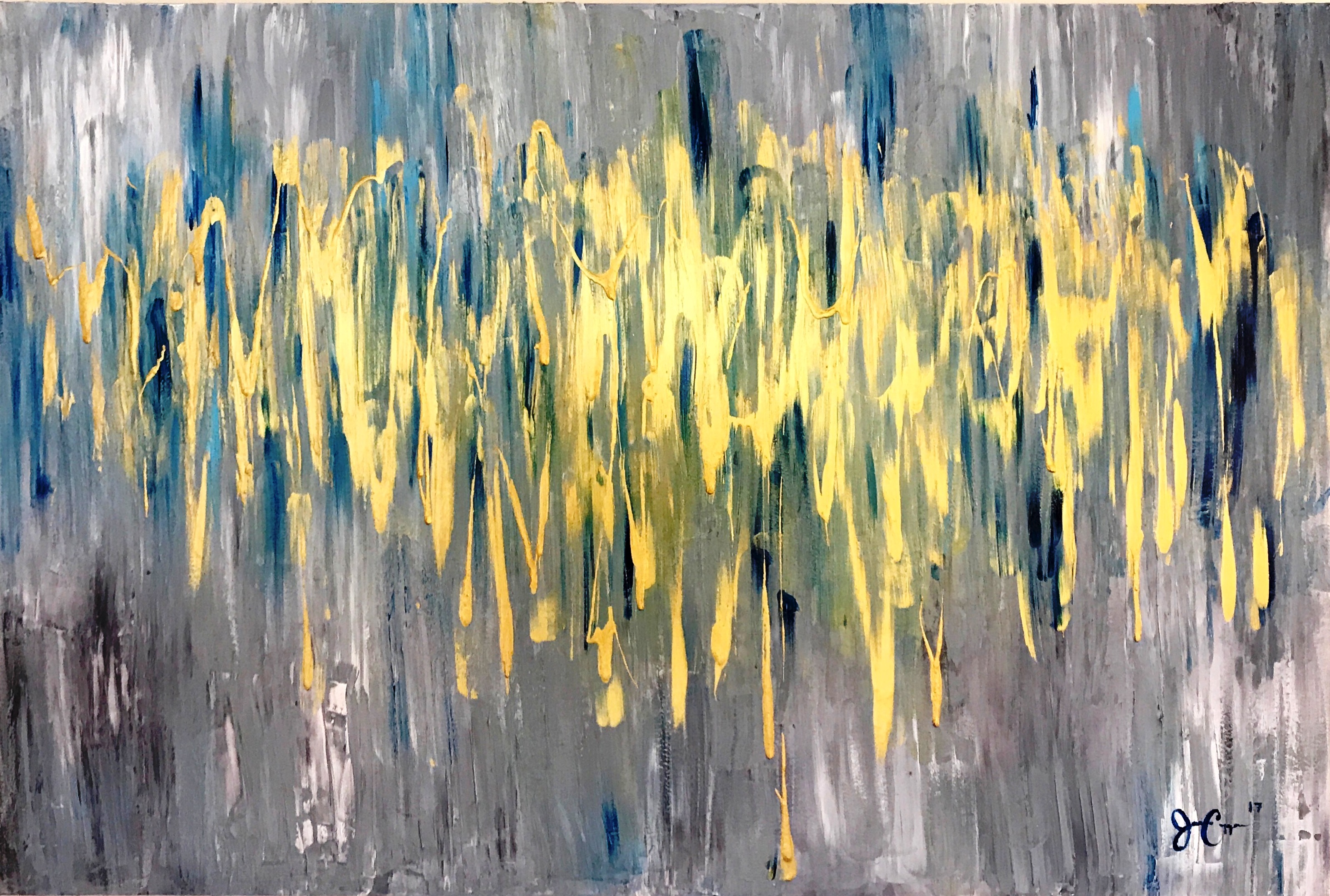 Cold Gold artwork by Janine Cygan - art listed for sale on Artplode