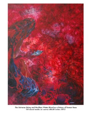 SeriesThe Universes Strings and the Blest Water artwork by Guillermo Lorente Pérez - art listed for sale on Artplode