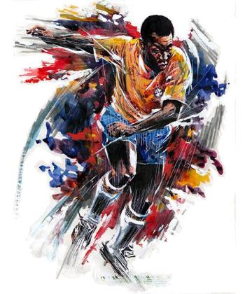 The Pele Explosion artwork by Paul Trevillion