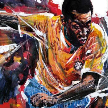 The Pele Explosion artwork by Paul Trevillion - art listed for sale on Artplode
