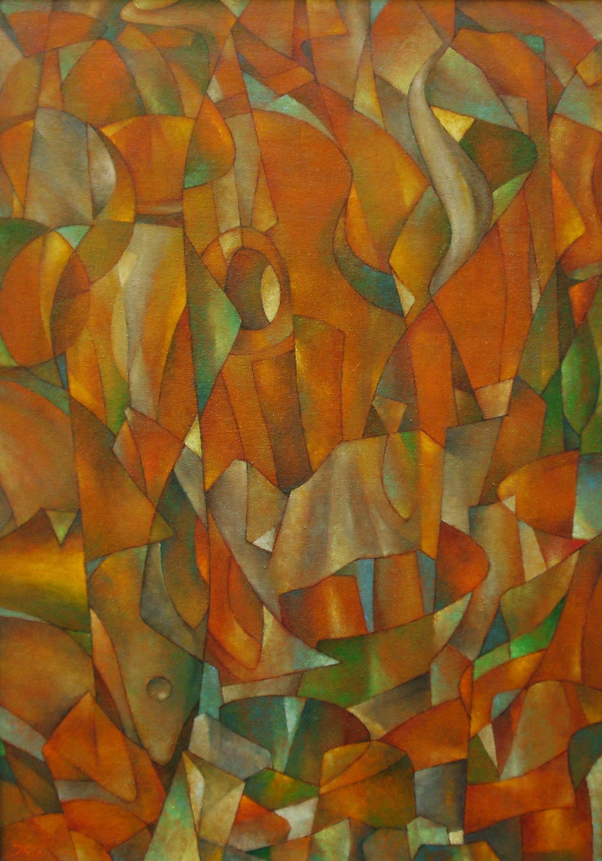 Round Midnight III artwork by Jiri Kramara - art listed for sale on Artplode