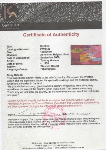 Untitled artwork by Tommy Watson - art listed for sale on Artplode