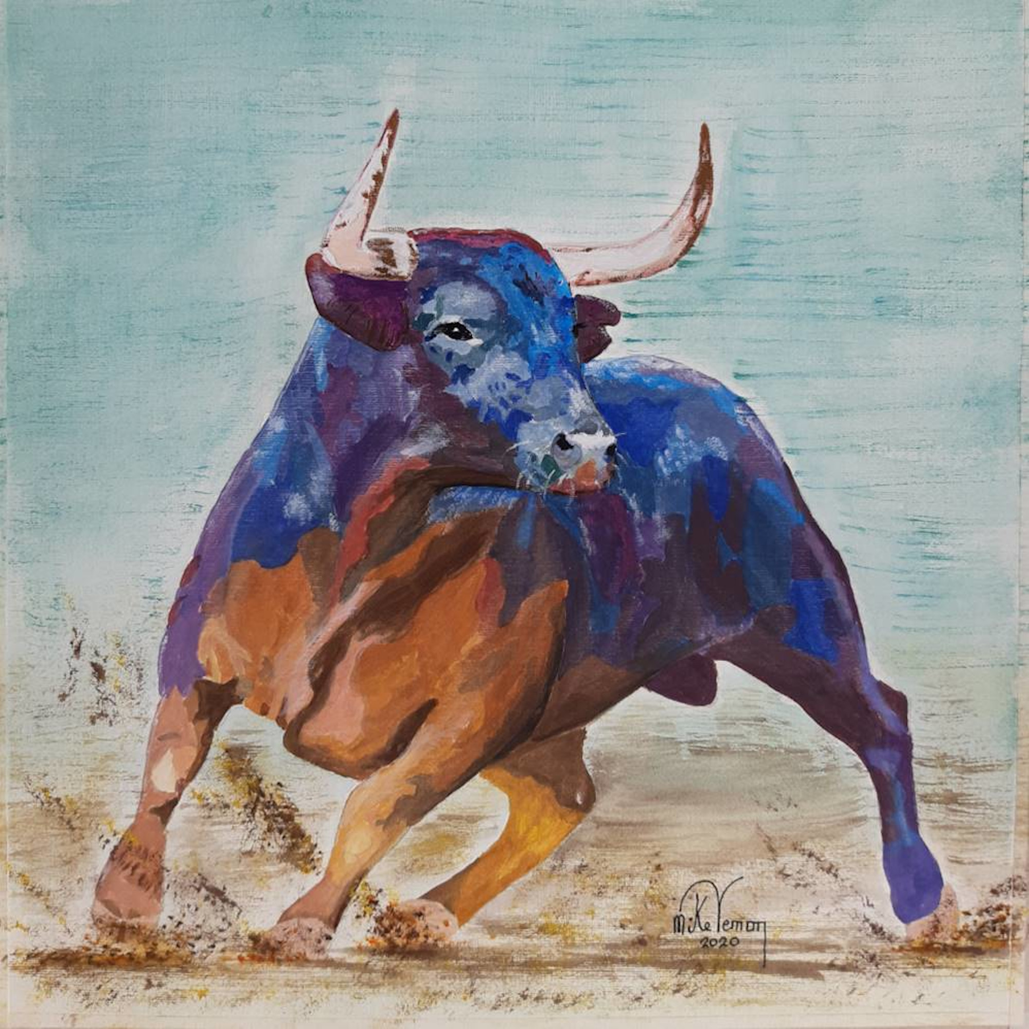 Spanish Fighting Bull Artwork By Mike Vernon Buy Art On Artplode Spanish Fighting Bull Artwork By Mike Vernon Buy Art On Artplode