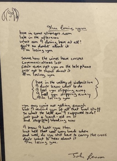 Im Losing You artwork by john Lennon - art listed for sale on Artplode