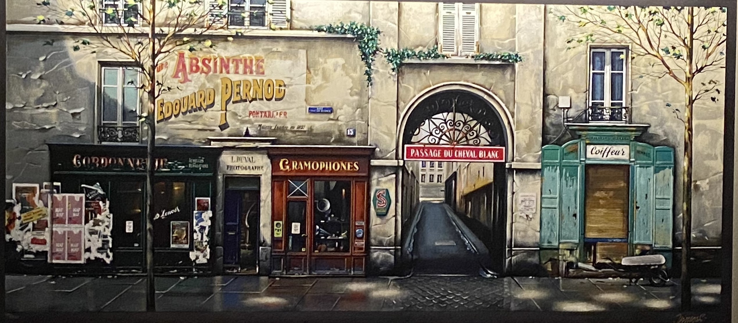 Passage Du Cheval Blanc artwork by Thomas Pradzynski - art listed for sale on Artplode