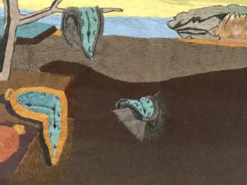 Melted clocks  artwork by Dany Dan - art listed for sale on Artplode