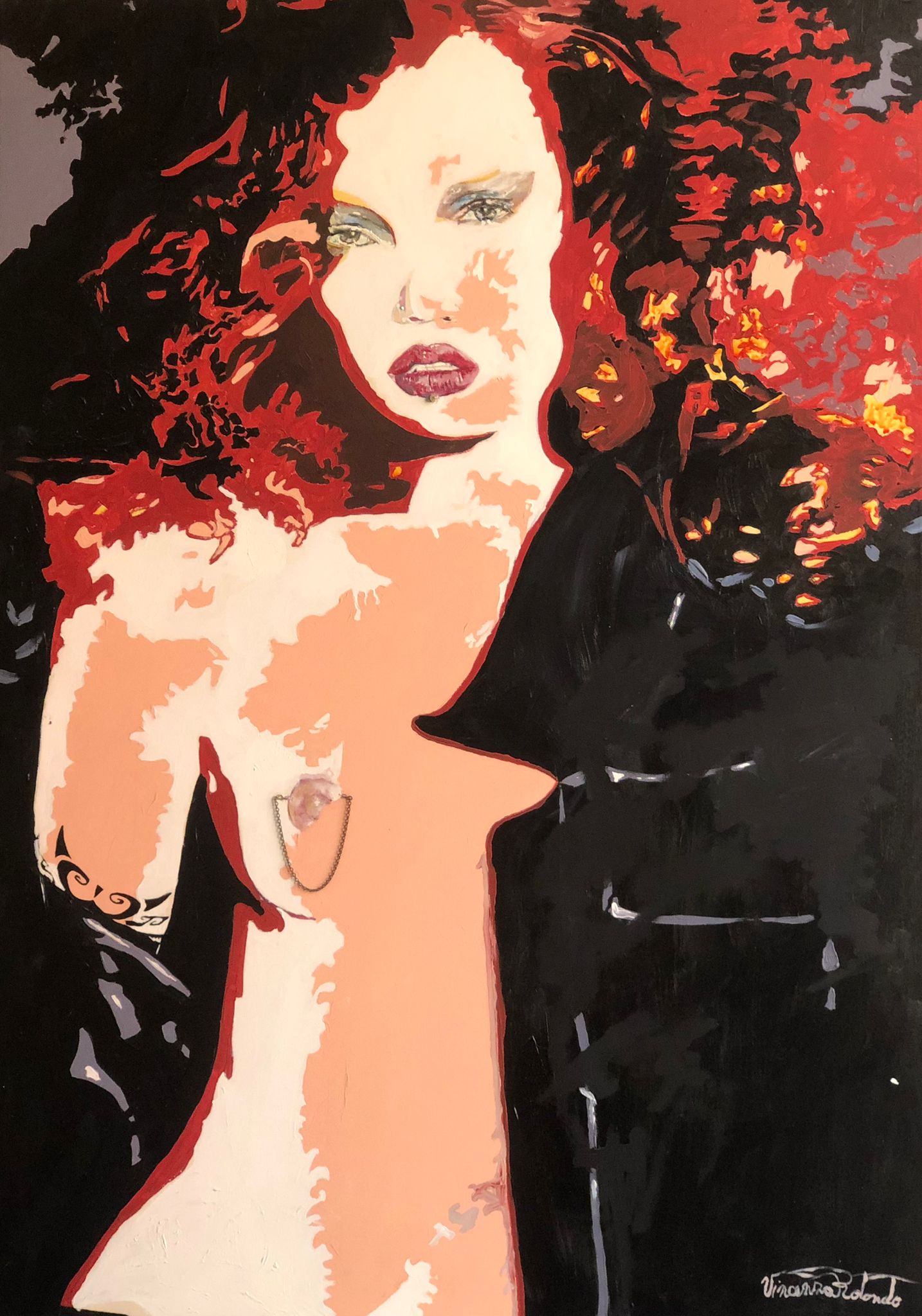 Ninì the Redhead artwork by Vincenza Rotondo - art listed for sale on Artplode