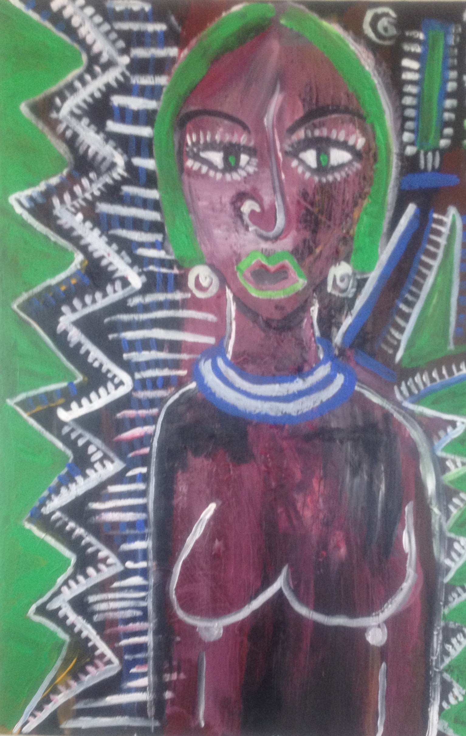 Bush Woman artwork by kara doherty - art listed for sale on Artplode