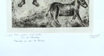 Fin dAbsalon  artwork by Marc Chagall - art listed for sale on Artplode
