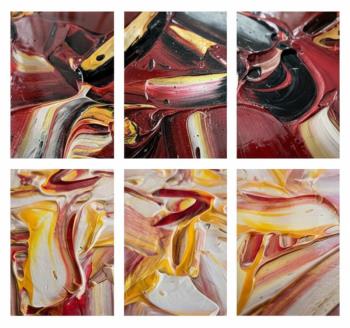 Exclusive Pendant Colorado and Di rosa artwork by Pierluigi De Lutti - art listed for sale on Artplode